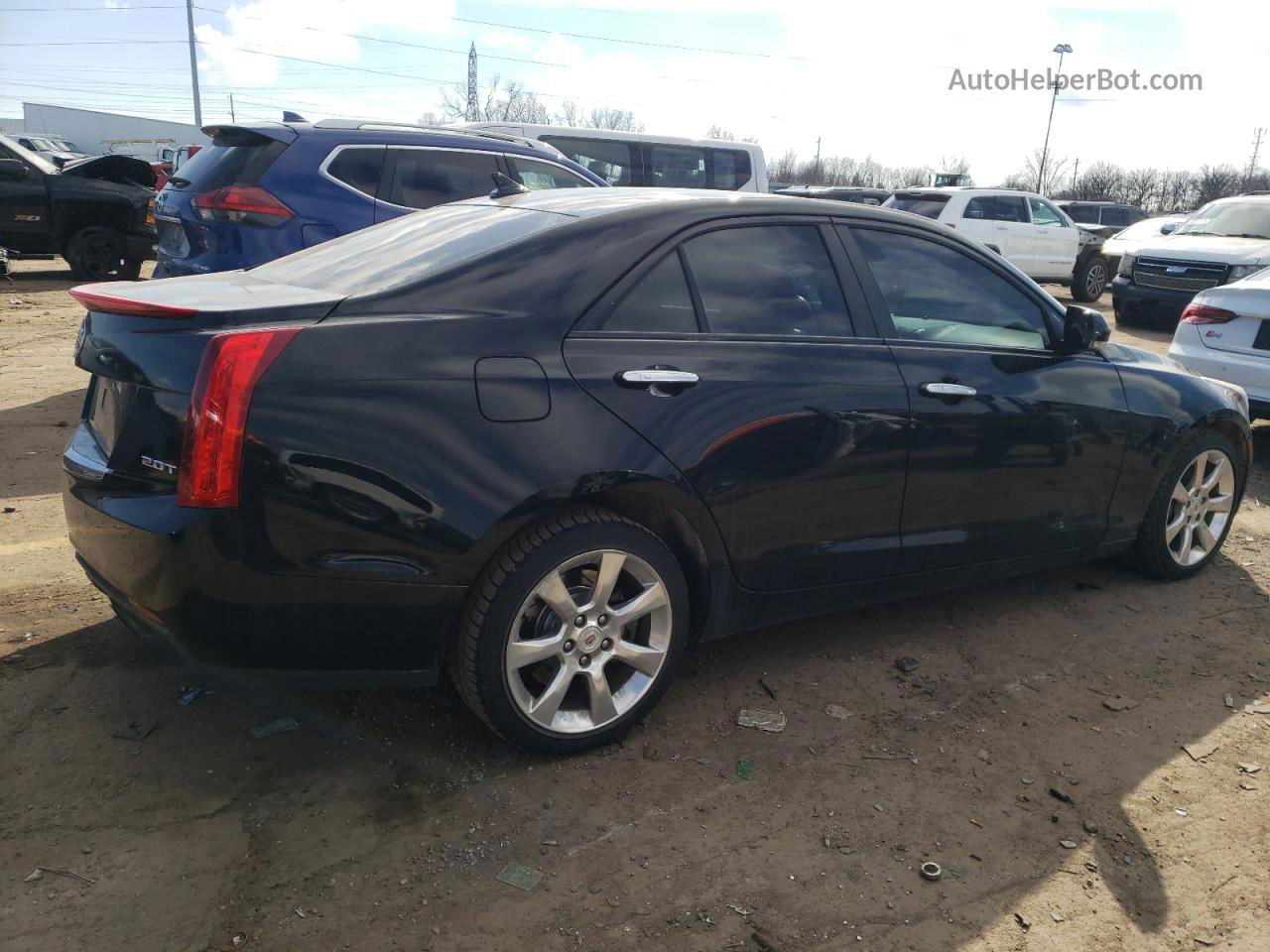 2013 Cadillac Ats Luxury Black vin: 1G6AH5RXXD0165041