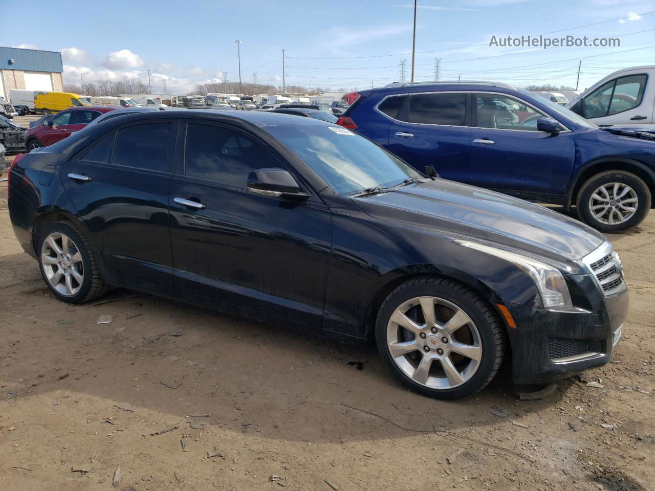 2013 Cadillac Ats Luxury Black vin: 1G6AH5RXXD0165041