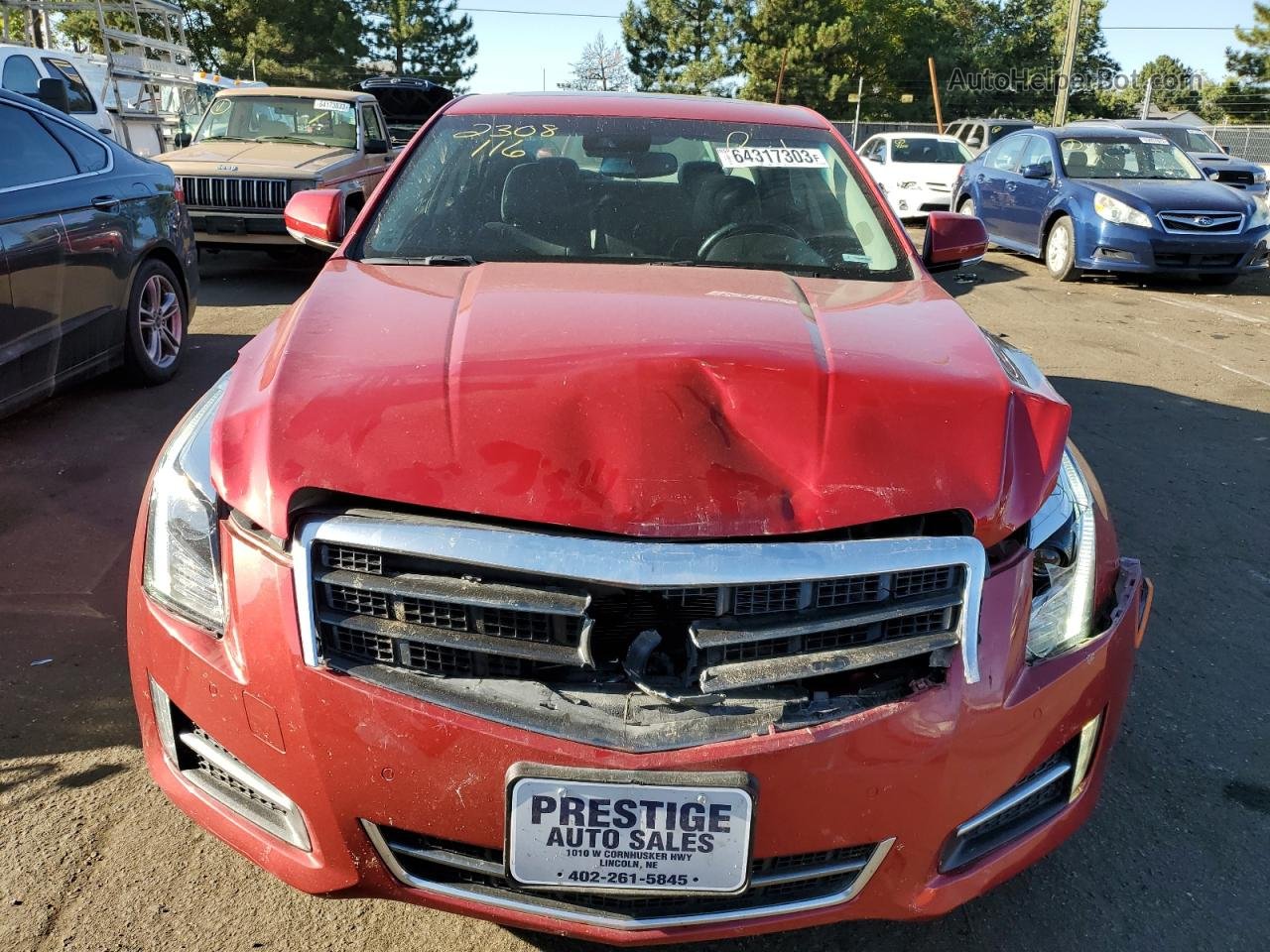 2013 Cadillac Ats Performance Red vin: 1G6AJ5S36D0127267