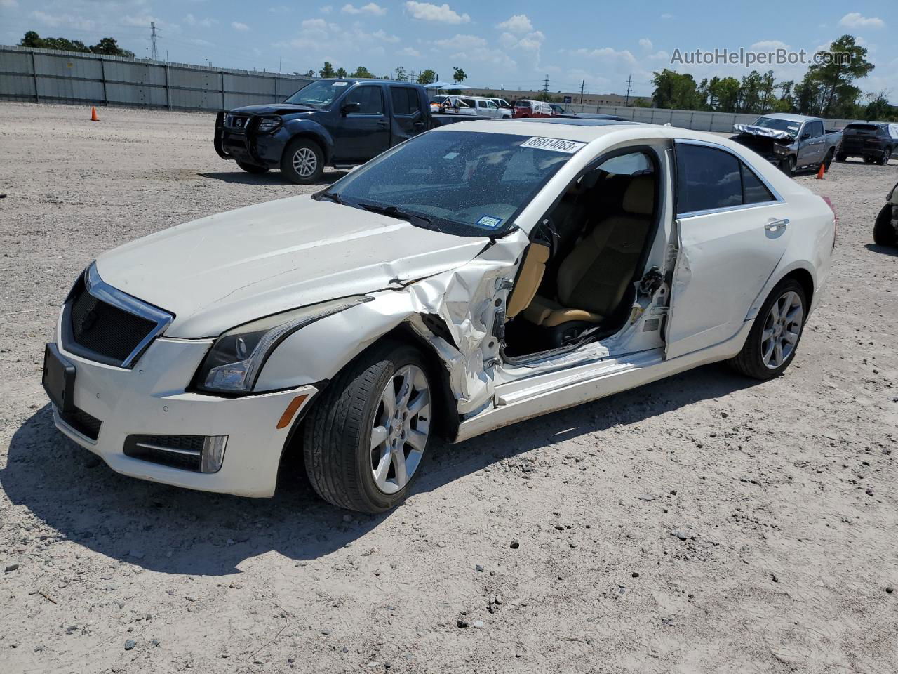 2013 Cadillac Ats Performance Beige vin: 1G6AJ5S37D0139332