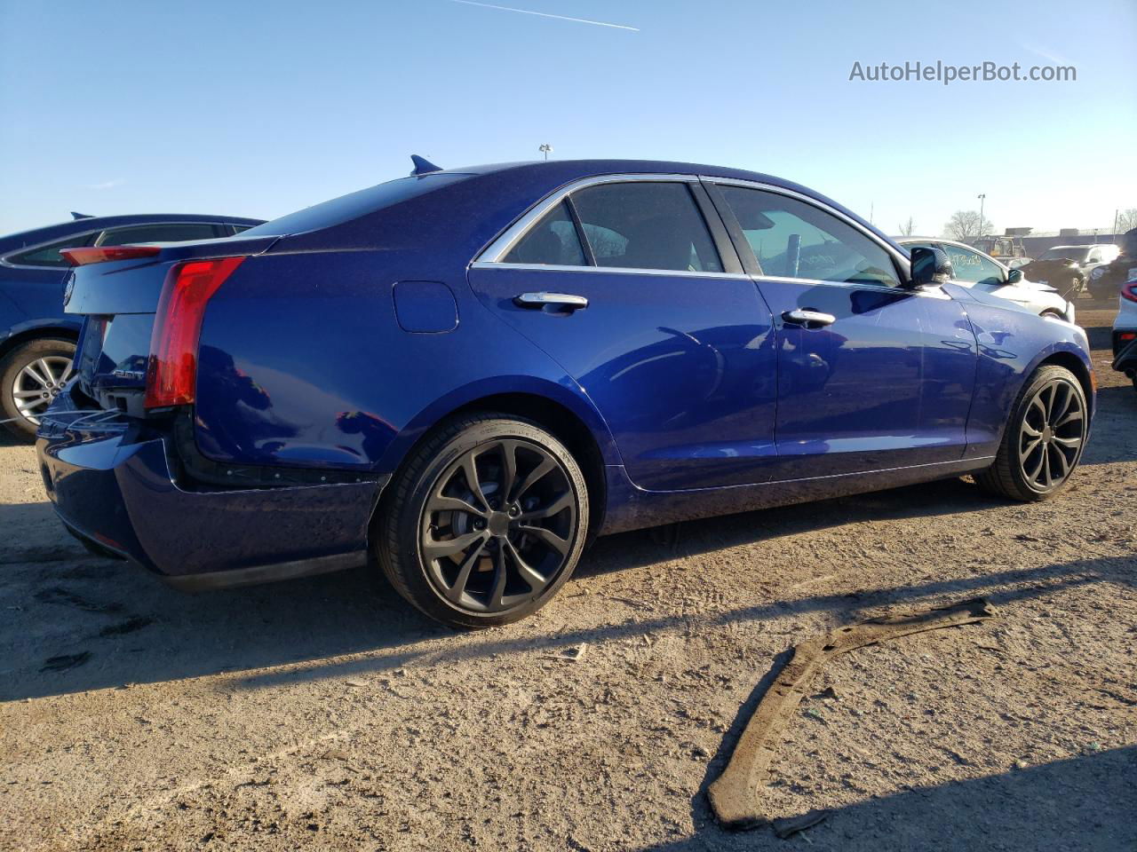 2013 Cadillac Ats Premium Синий vin: 1G6AM5SX9D0169619