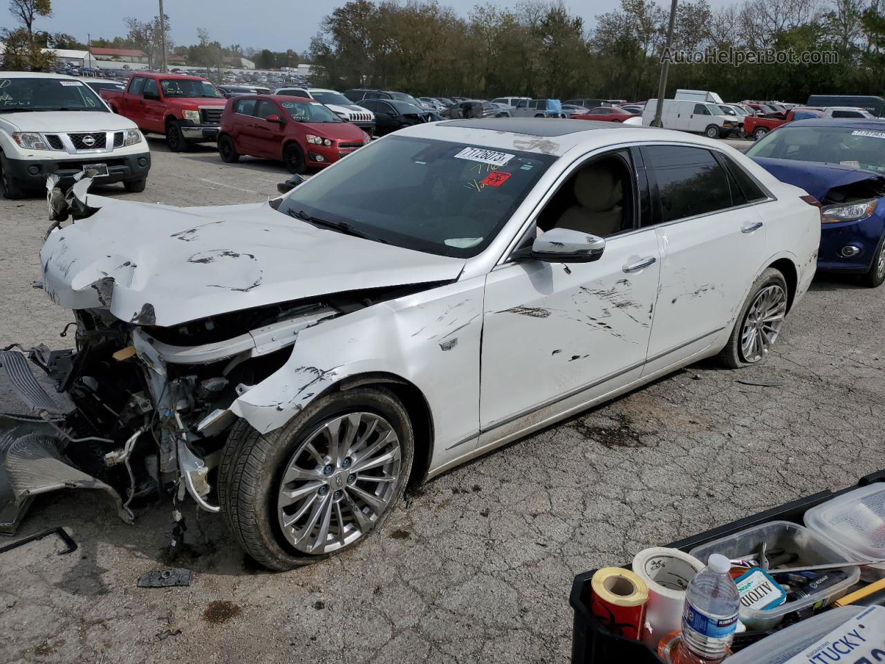 2017 Cadillac Ct6  White vin: 1G6KA5RX3HU157760