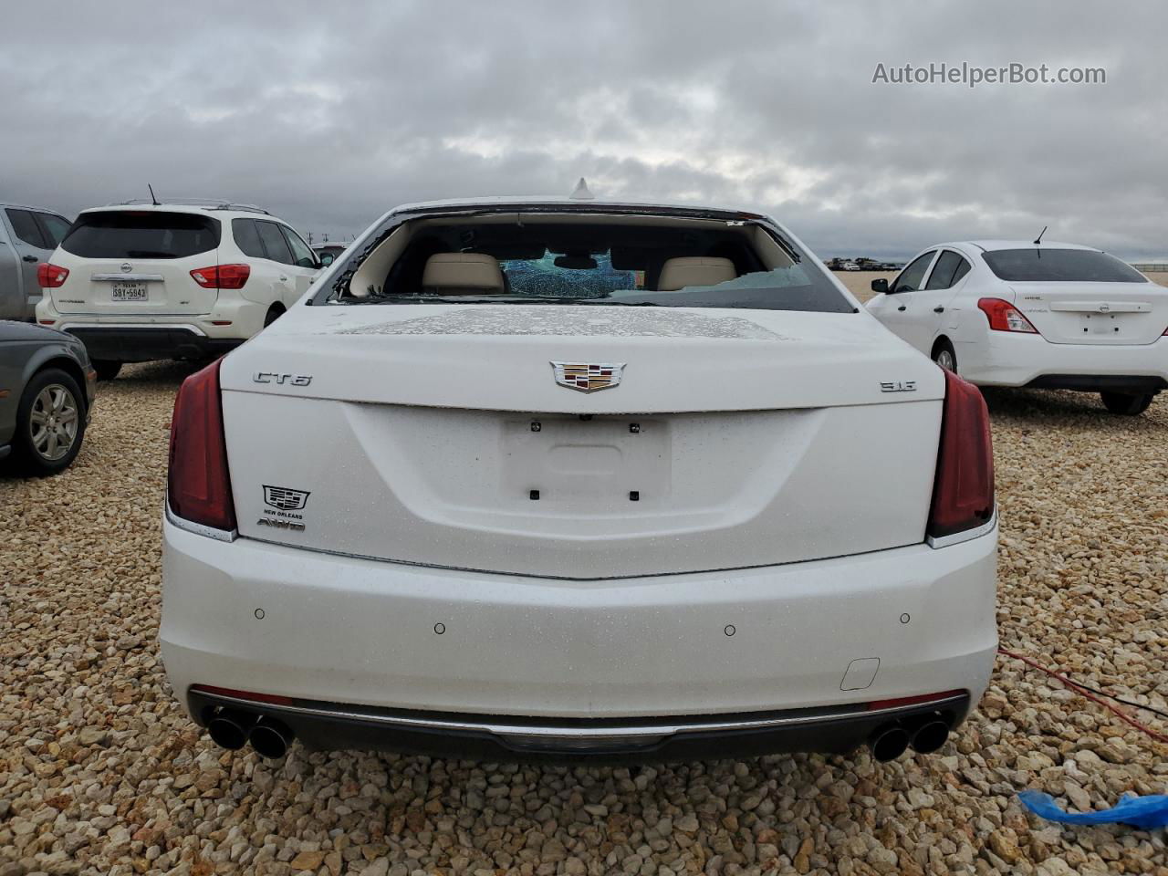 2017 Cadillac Ct6  Белый vin: 1G6KB5RSXHU199537