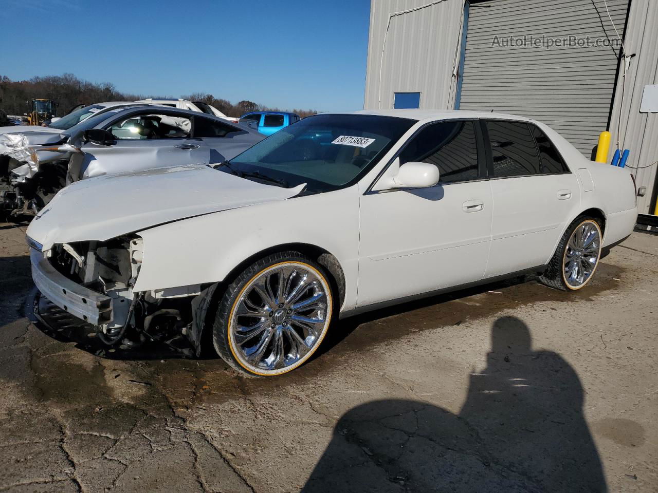 2005 Cadillac Deville  White vin: 1G6KD54Y35U230452