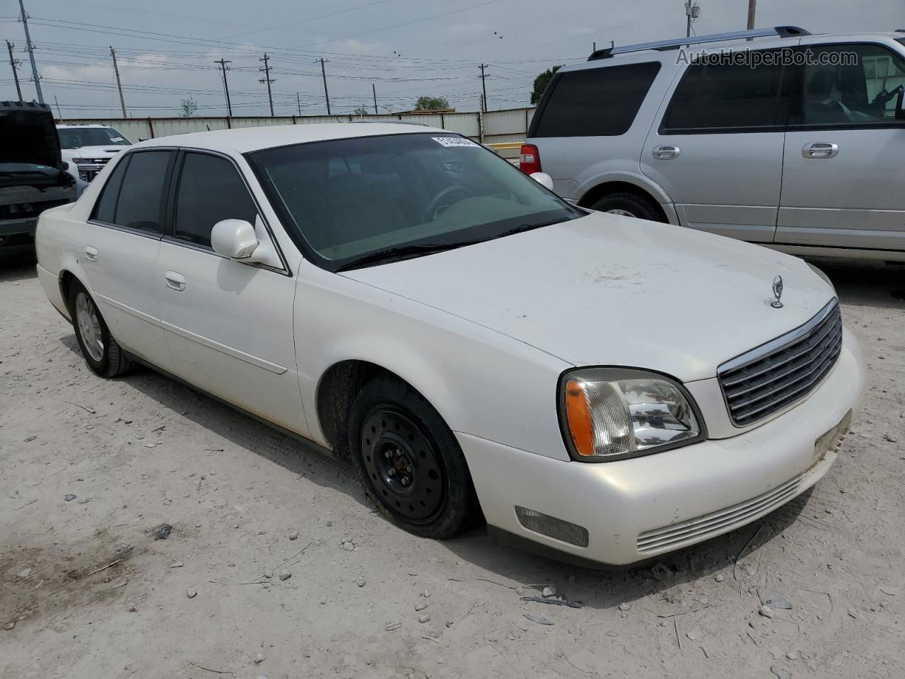 2005 Cadillac Deville  White vin: 1G6KD54Y45U177387