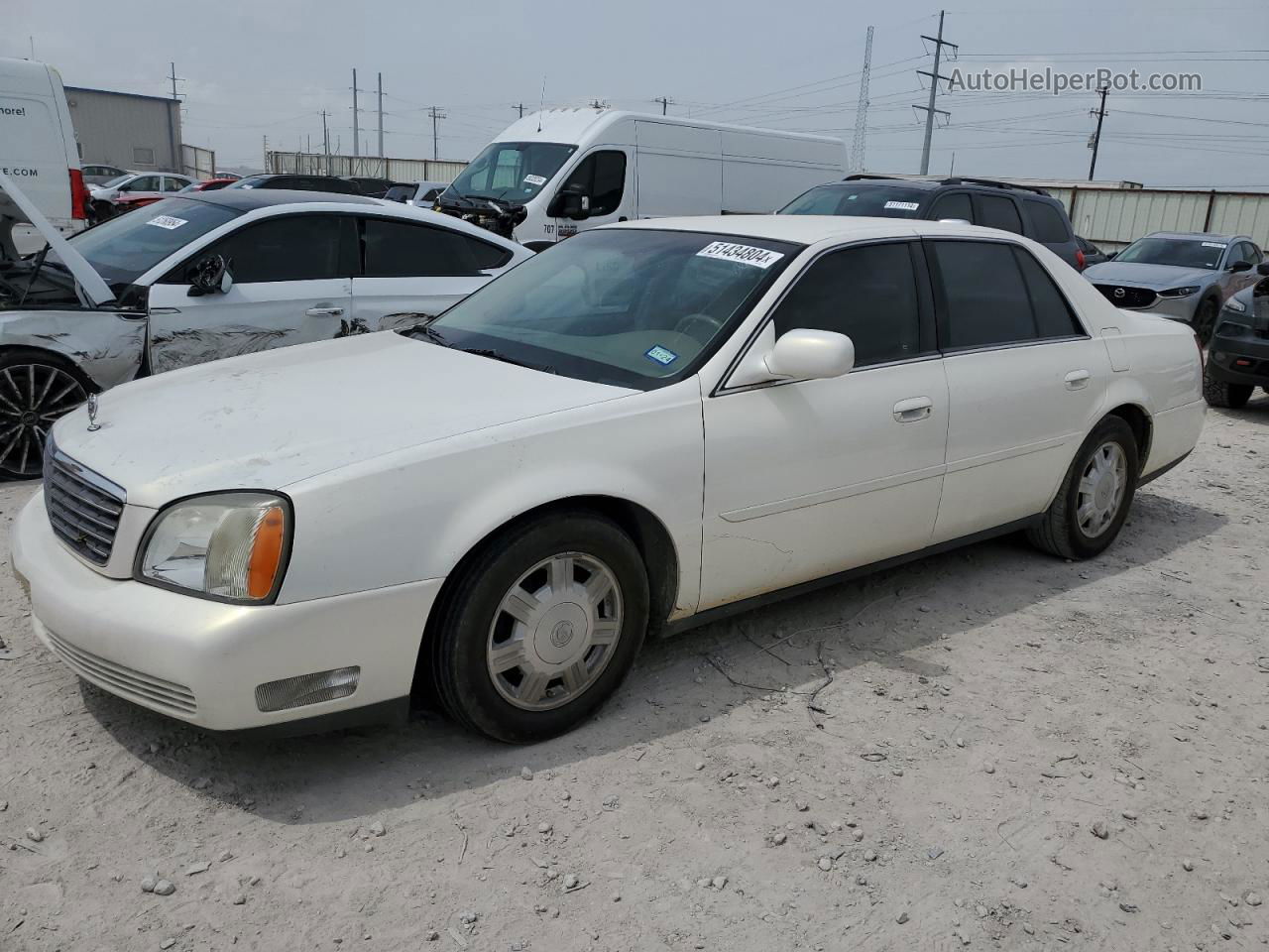 2005 Cadillac Deville  White vin: 1G6KD54Y45U177387