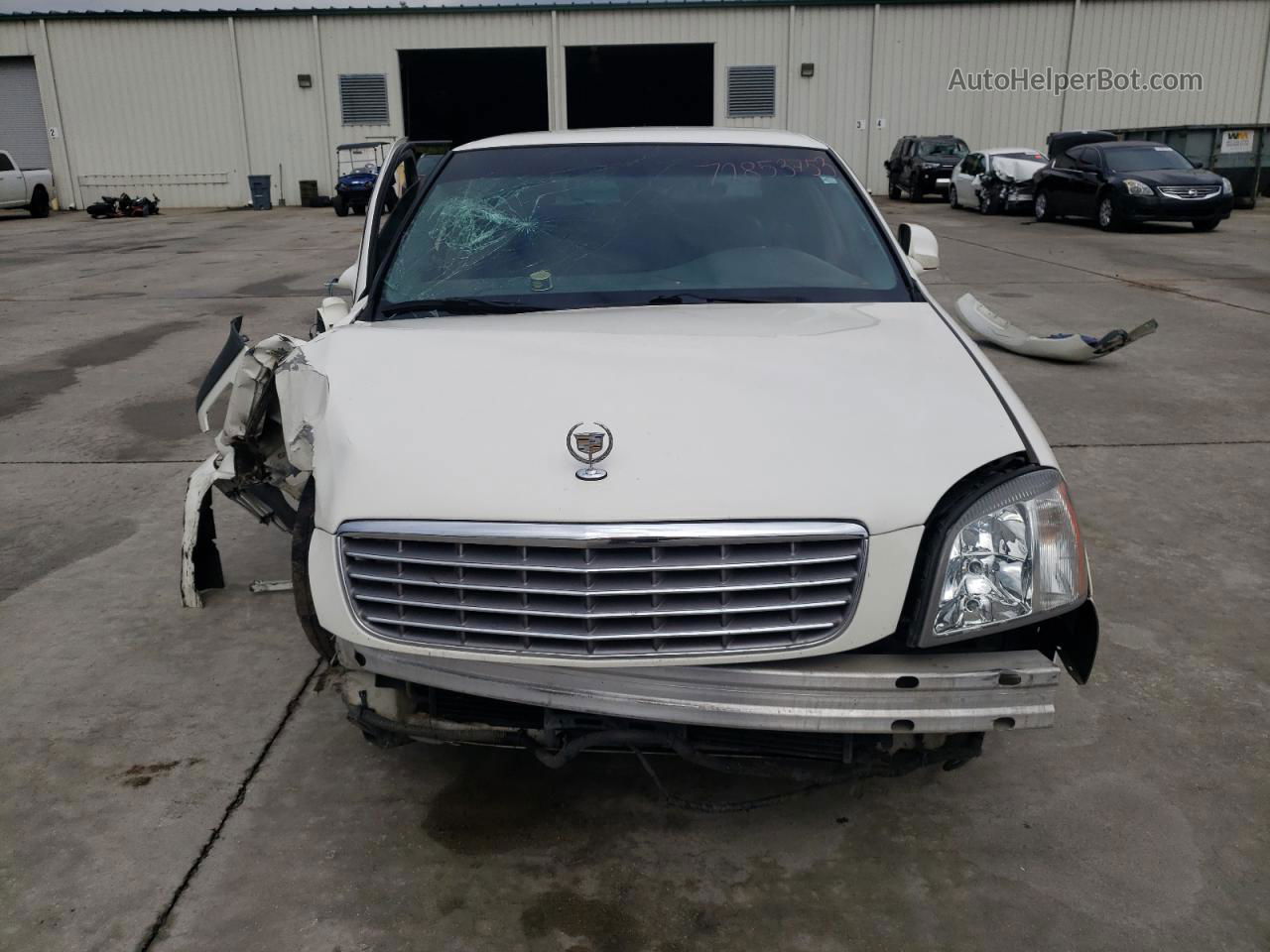 2005 Cadillac Deville  White vin: 1G6KD54Y55U152014