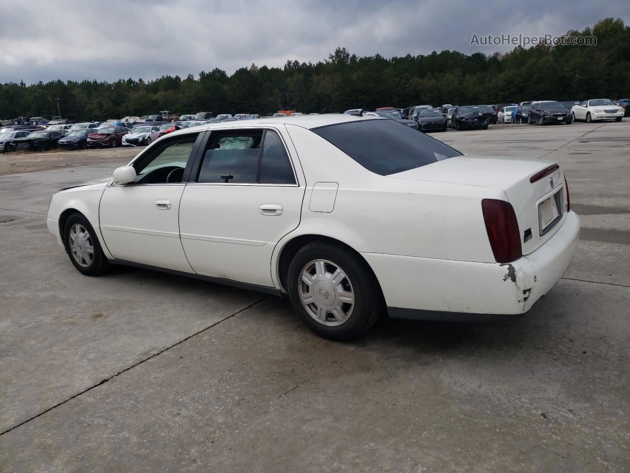 2005 Cadillac Deville  White vin: 1G6KD54Y55U152014