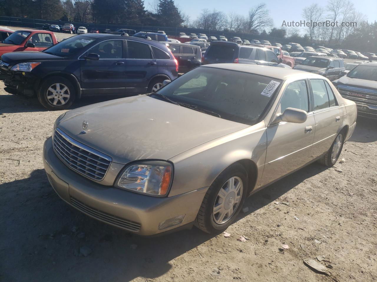 2005 Cadillac Deville  Золотой vin: 1G6KD54Y55U257779