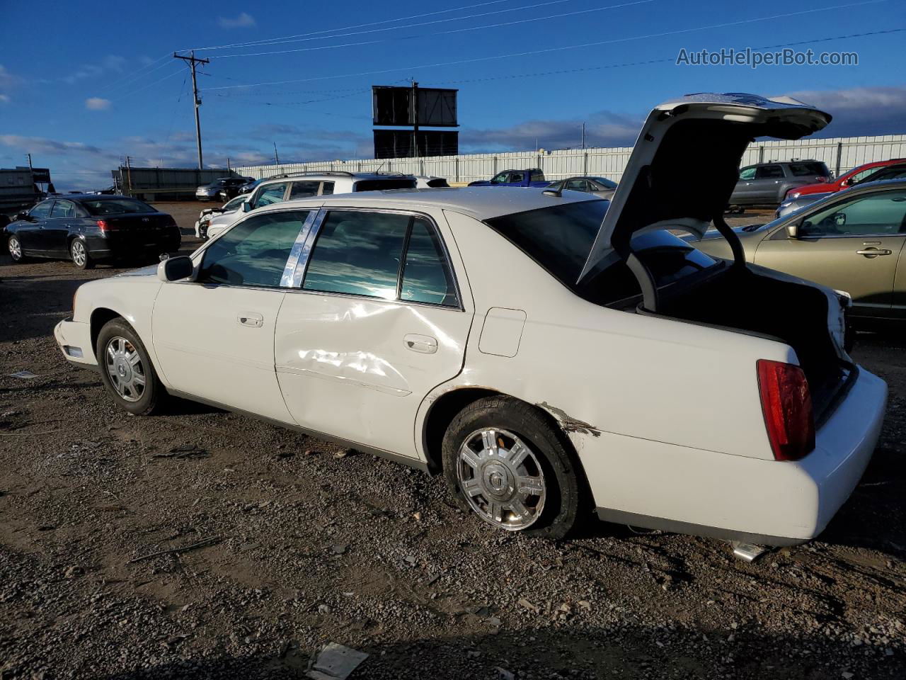 2005 Cadillac Deville  White vin: 1G6KD54Y65U116008