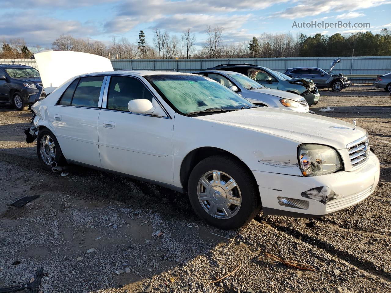 2005 Cadillac Deville  White vin: 1G6KD54Y65U116008