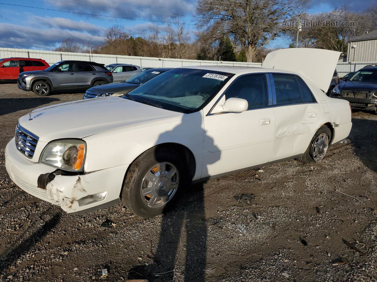 2005 Cadillac Deville  White vin: 1G6KD54Y65U116008