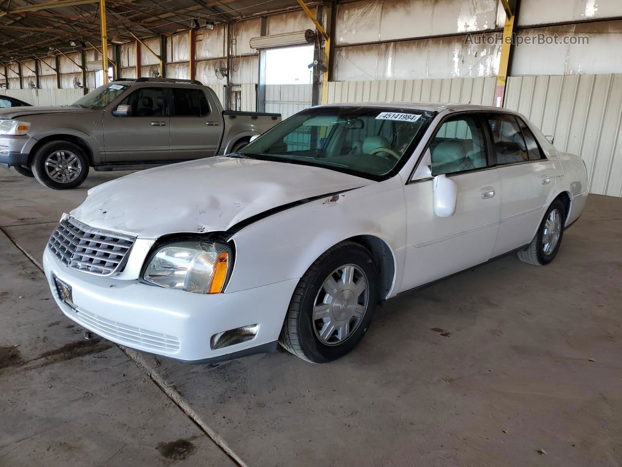 2005 Cadillac Deville  White vin: 1G6KD54Y65U121547