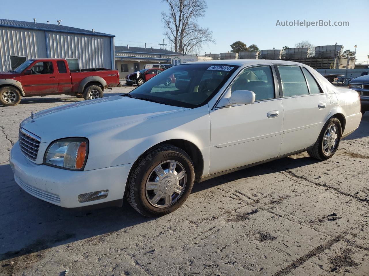 2005 Cadillac Deville  White vin: 1G6KD54Y65U254552