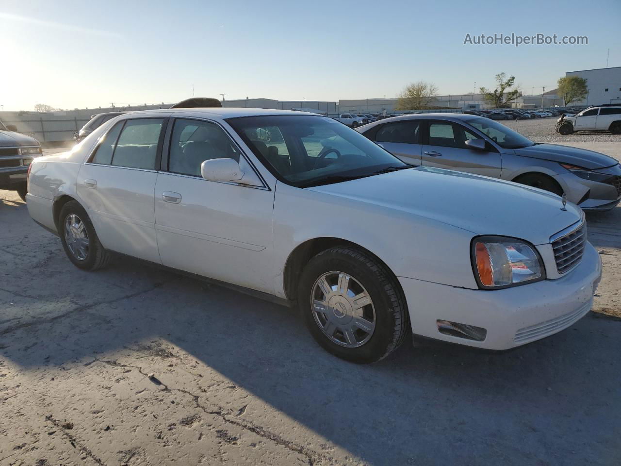 2005 Cadillac Deville  White vin: 1G6KD54Y65U254552