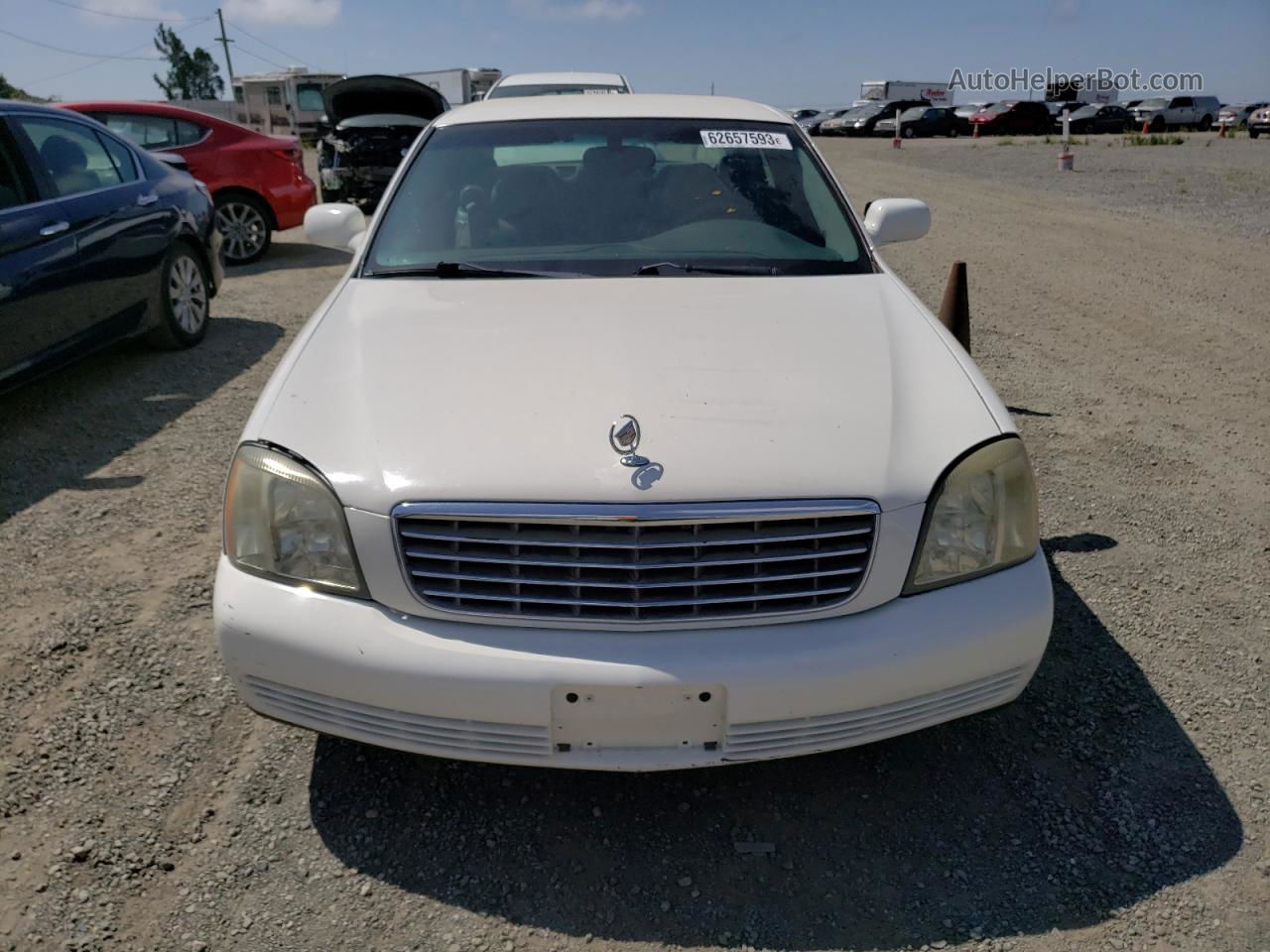 2005 Cadillac Deville  White vin: 1G6KD54Y75U255175