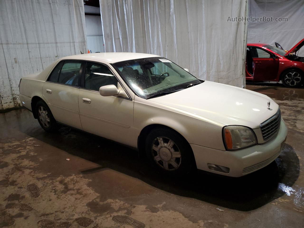 2005 Cadillac Deville  White vin: 1G6KD54Y85U257775