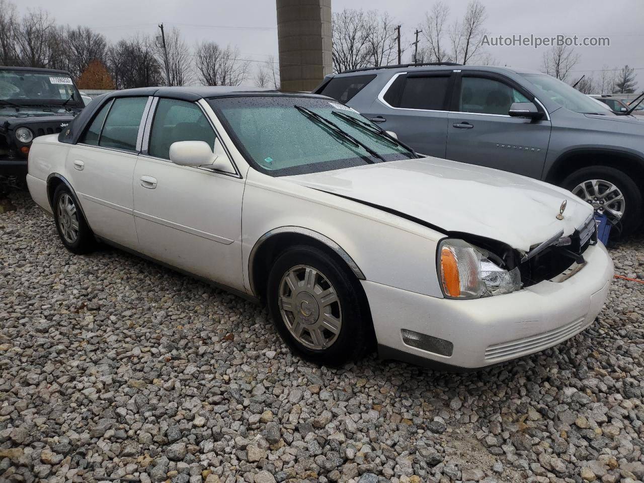 2005 Cadillac Deville  Белый vin: 1G6KD54YX5U194355