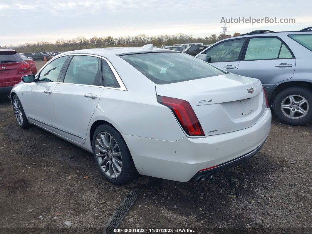 2017 Cadillac Ct6 Luxury White vin: 1G6KD5RS0HU143116