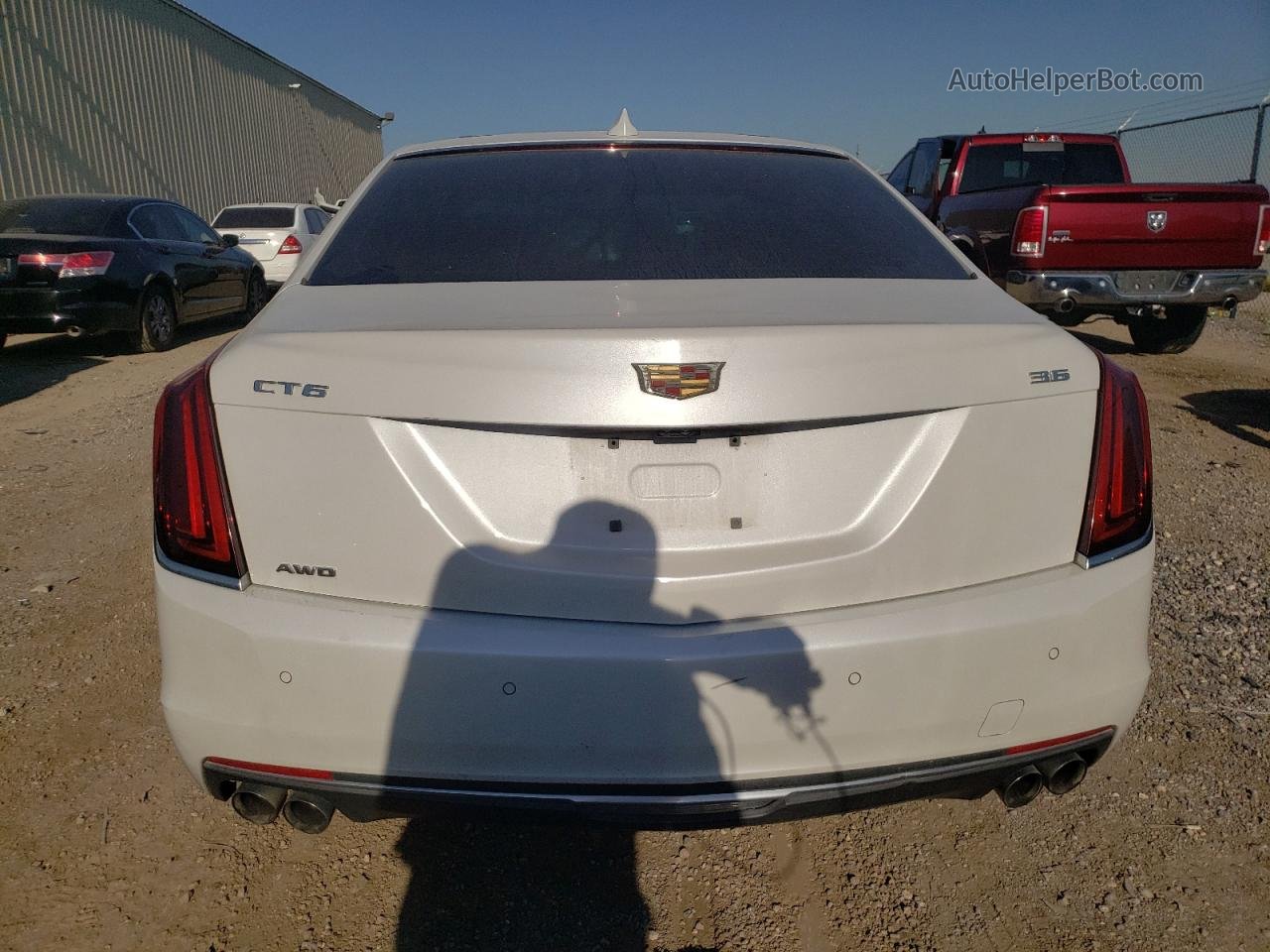 2017 Cadillac Ct6 Luxury Белый vin: 1G6KD5RS1HU204215