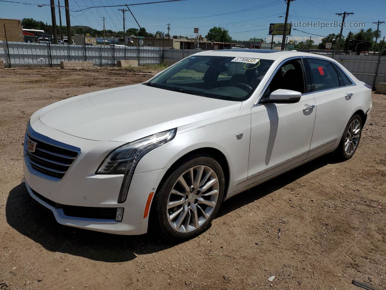 2017 Cadillac Ct6 Luxury White vin: 1G6KD5RS2HU138340