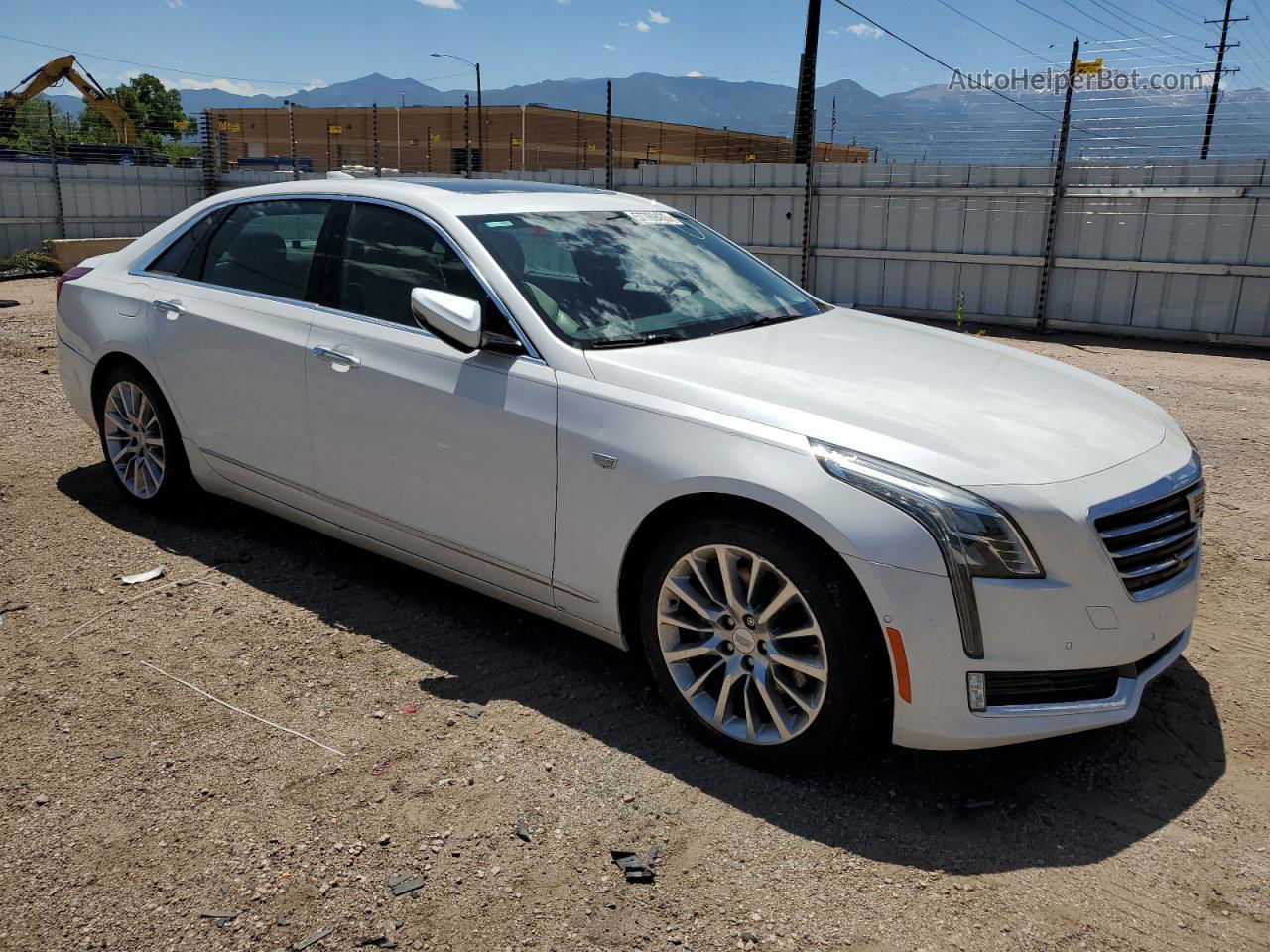 2017 Cadillac Ct6 Luxury White vin: 1G6KD5RS2HU138340