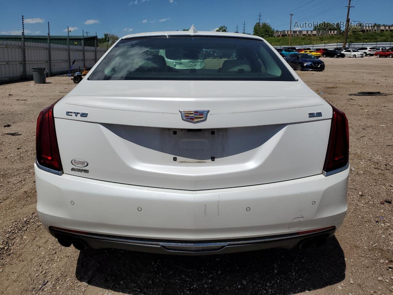 2017 Cadillac Ct6 Luxury White vin: 1G6KD5RS2HU138340