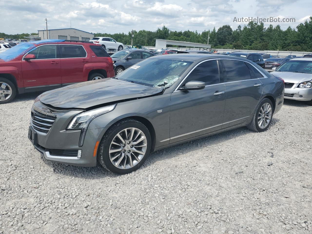 2017 Cadillac Ct6 Luxury Gray vin: 1G6KD5RS2HU205664