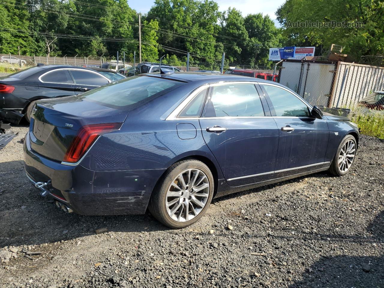 2017 Cadillac Ct6 Luxury Blue vin: 1G6KD5RS4HU177298