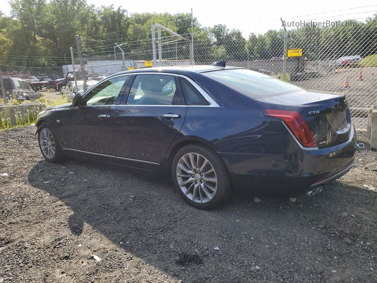 2017 Cadillac Ct6 Luxury Blue vin: 1G6KD5RS4HU177298