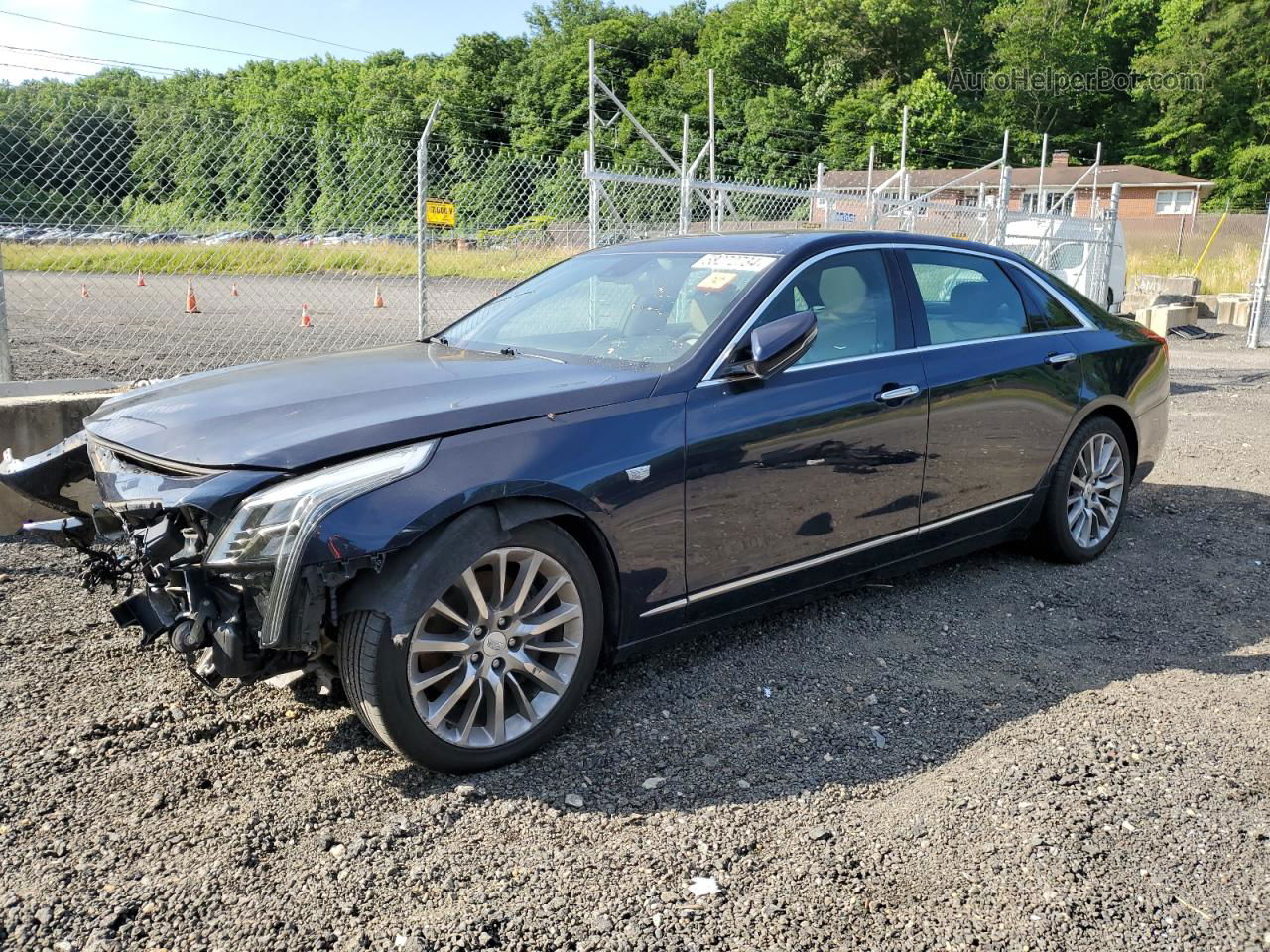 2017 Cadillac Ct6 Luxury Blue vin: 1G6KD5RS4HU177298