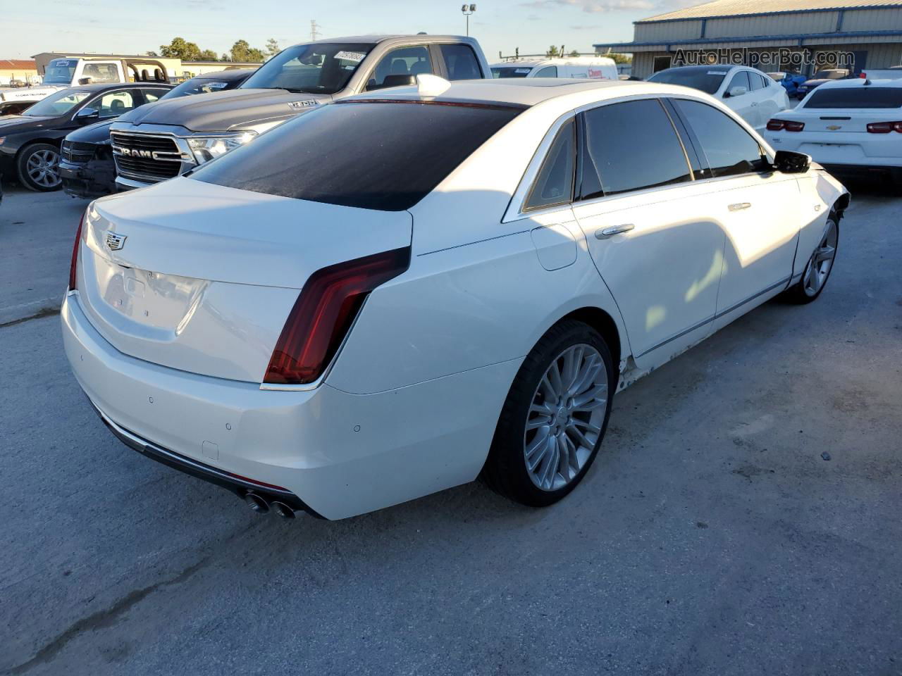 2017 Cadillac Ct6 Luxury White vin: 1G6KD5RS6HU123517