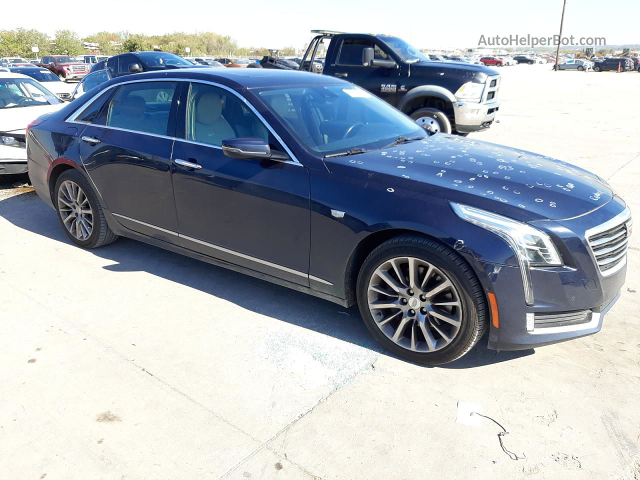 2017 Cadillac Ct6 Luxury Blue vin: 1G6KD5RS6HU202329