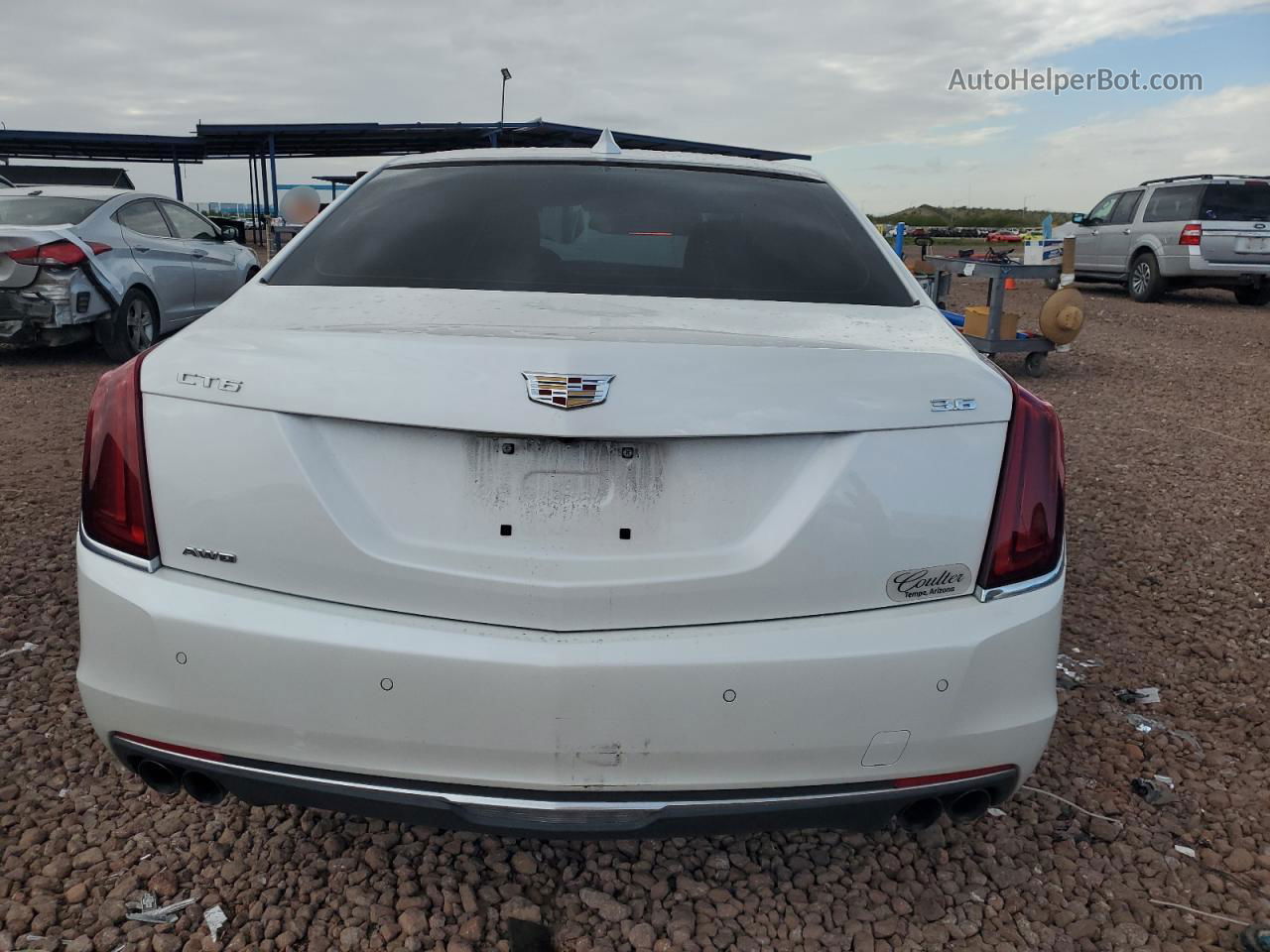 2017 Cadillac Ct6 Luxury White vin: 1G6KD5RS7HU140827