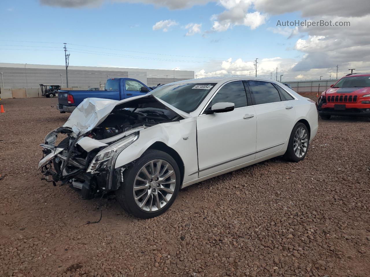 2017 Cadillac Ct6 Luxury White vin: 1G6KD5RS7HU140827