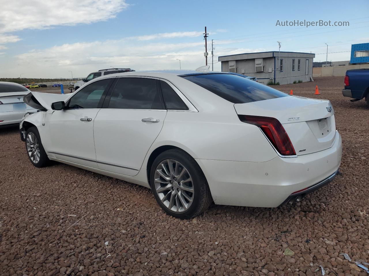 2017 Cadillac Ct6 Luxury White vin: 1G6KD5RS7HU140827