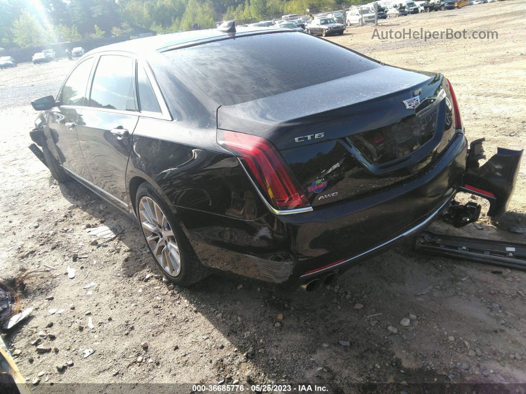 2017 Cadillac Ct6 Sedan Luxury Awd Black vin: 1G6KD5RS9HU137587