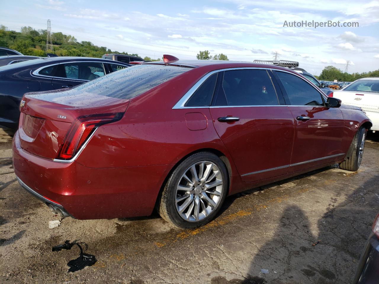 2017 Cadillac Ct6 Luxury Red vin: 1G6KD5RSXHU143298