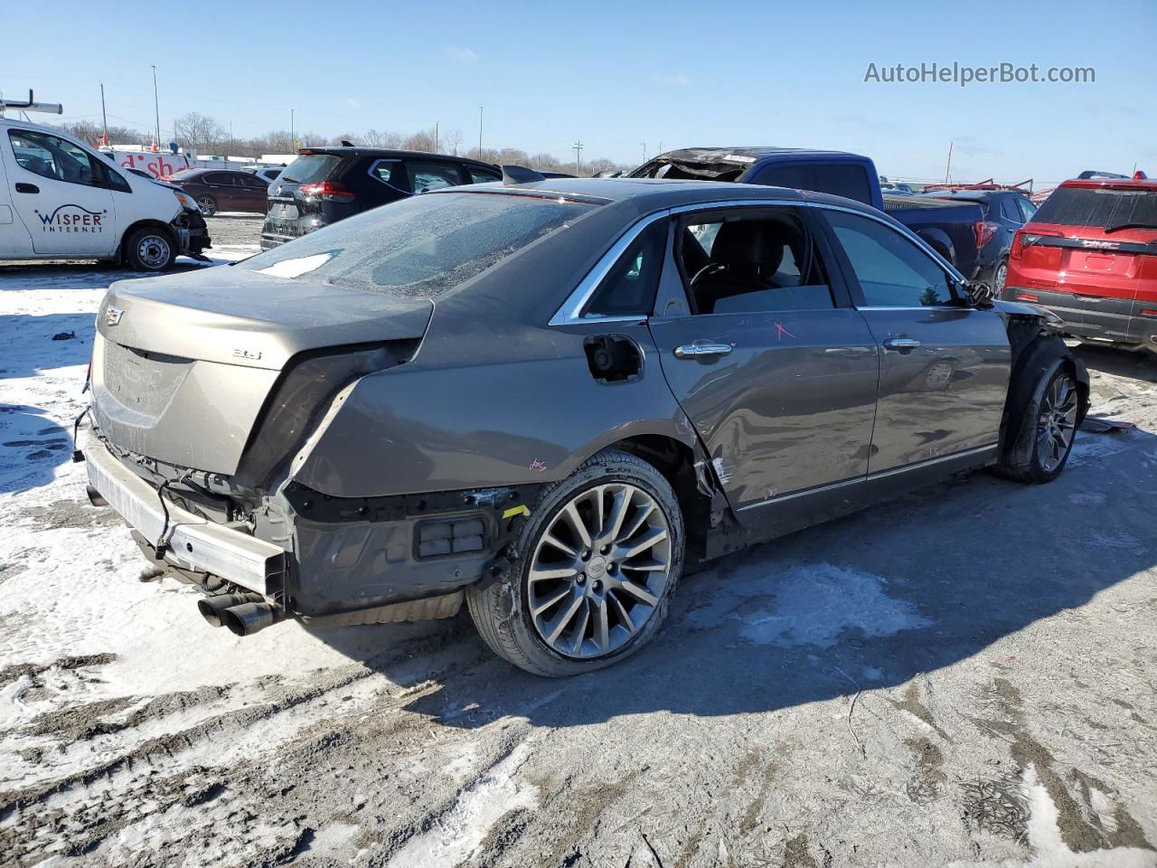 2017 Cadillac Ct6 Luxury Серый vin: 1G6KD5RSXHU152518