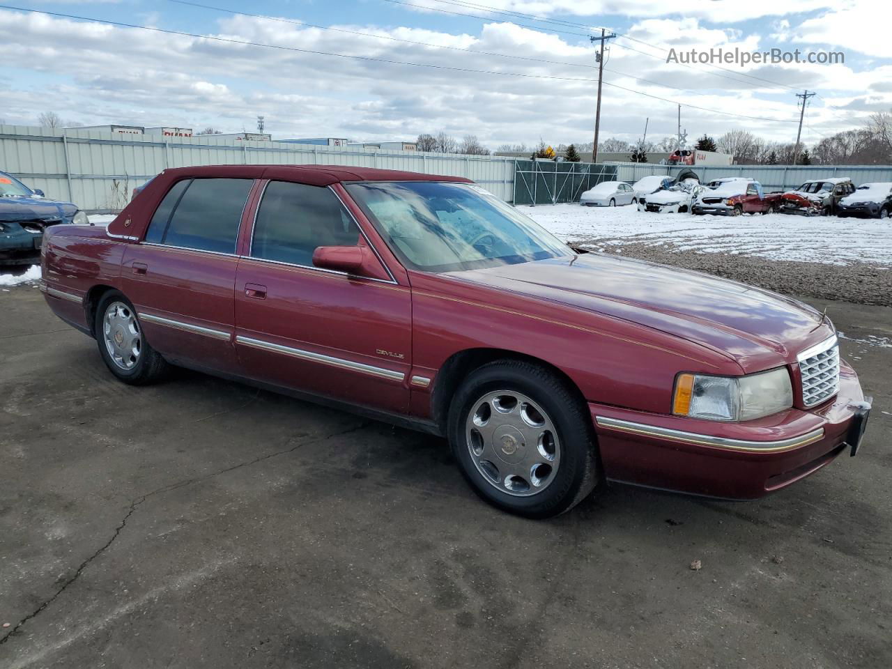 1997 Cadillac Deville Delegance Maroon vin: 1G6KE54Y4VU248682