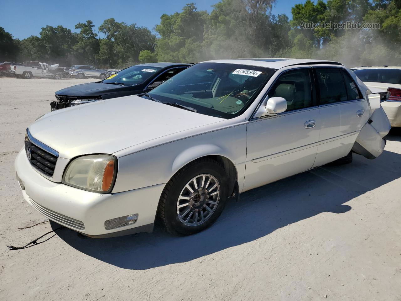 2005 Cadillac Deville Dhs White vin: 1G6KE57Y15U241779