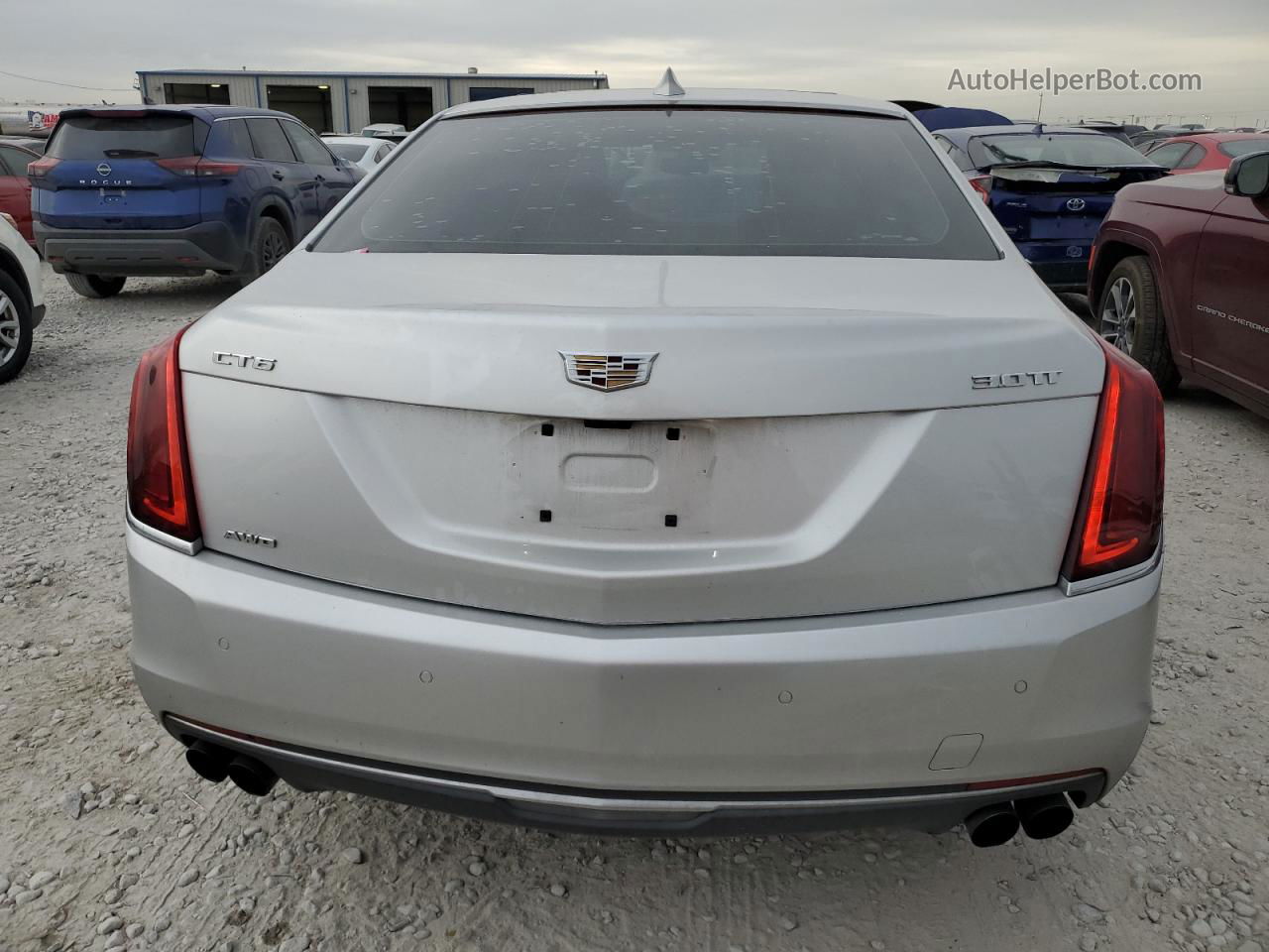 2017 Cadillac Ct6 Luxury Серебряный vin: 1G6KE5R64HU195154