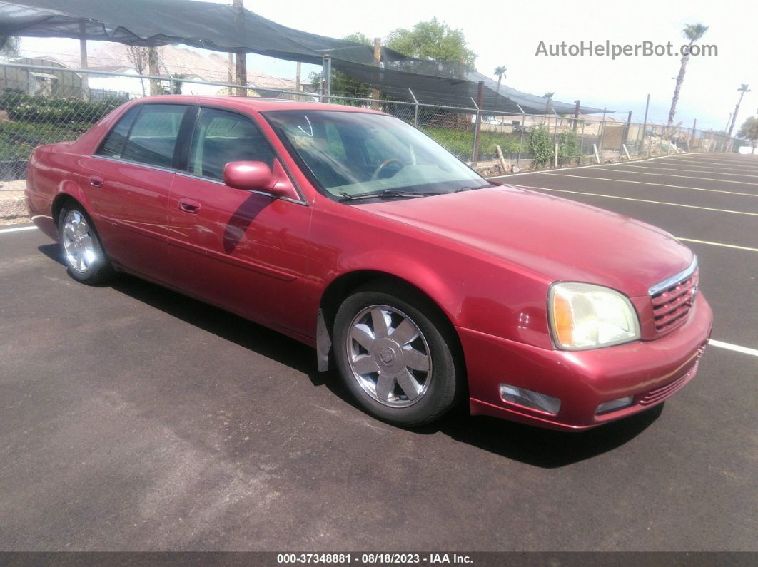 2005 Cadillac Deville Dts Red vin: 1G6KF57985U172725