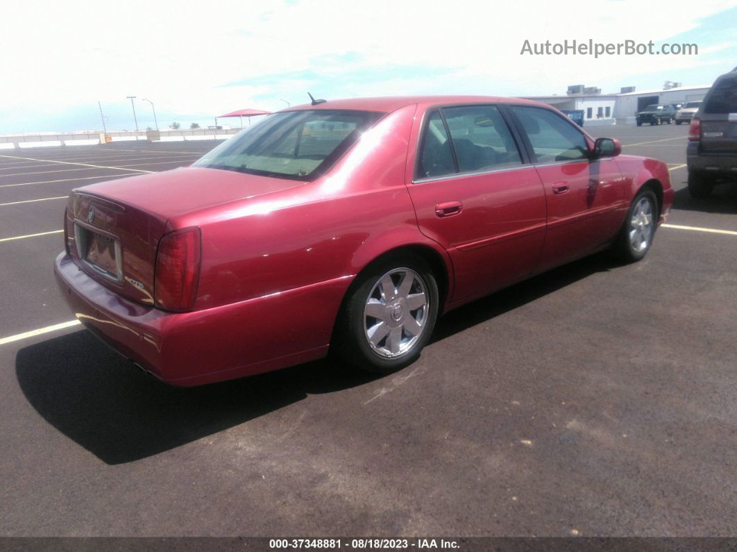 2005 Cadillac Deville Dts Red vin: 1G6KF57985U172725