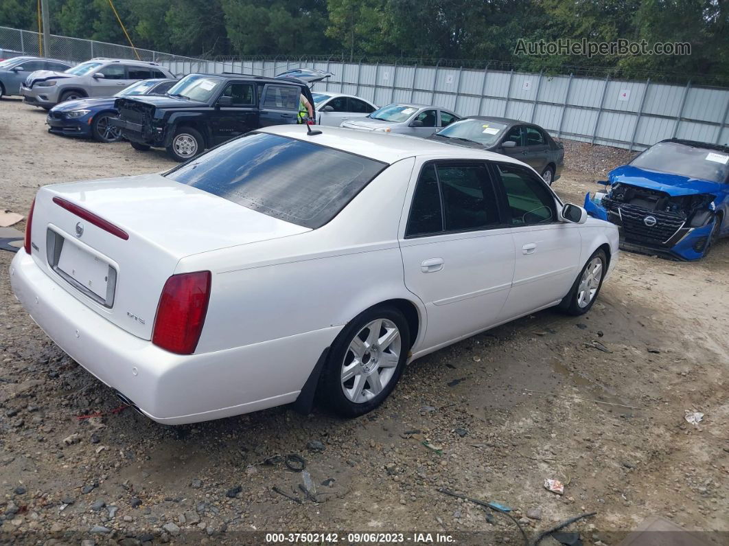 2005 Cadillac Deville Dts White vin: 1G6KF57995U180199