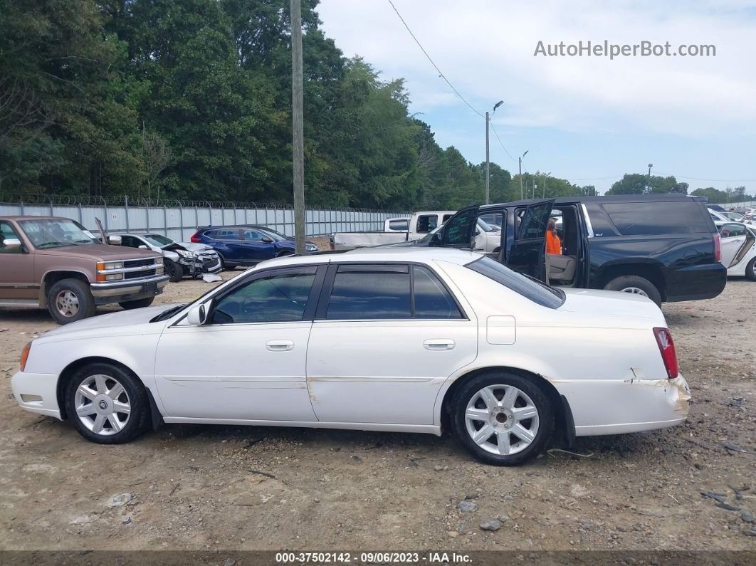 2005 Cadillac Deville Dts White vin: 1G6KF57995U180199