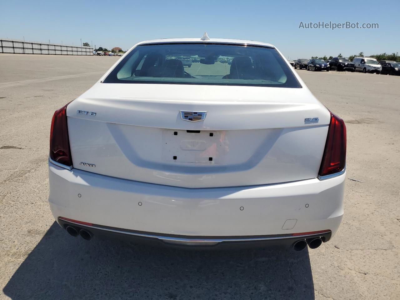 2017 Cadillac Ct6 Premium Luxury White vin: 1G6KF5RS1HU153406