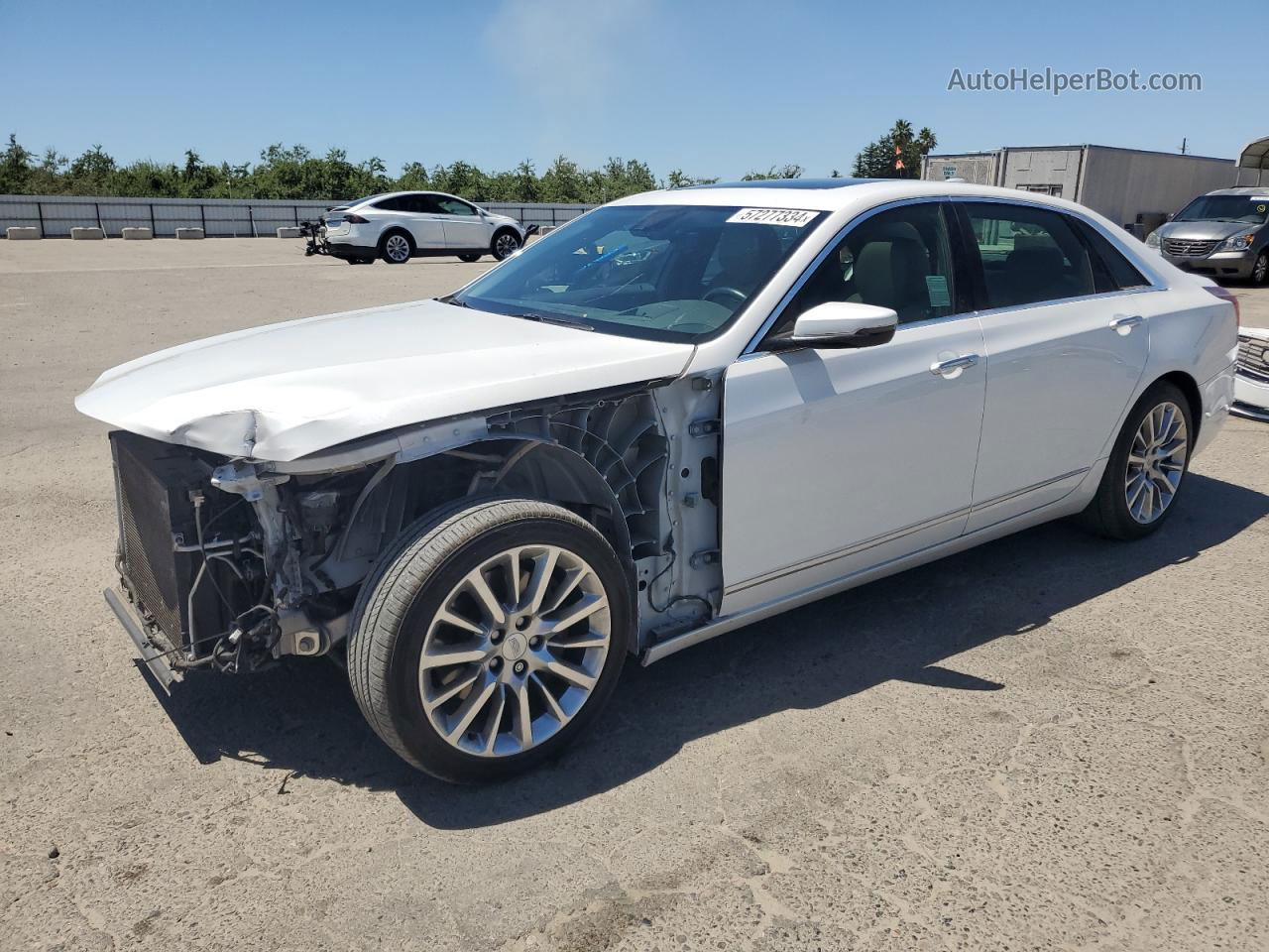 2017 Cadillac Ct6 Premium Luxury White vin: 1G6KF5RS1HU153406