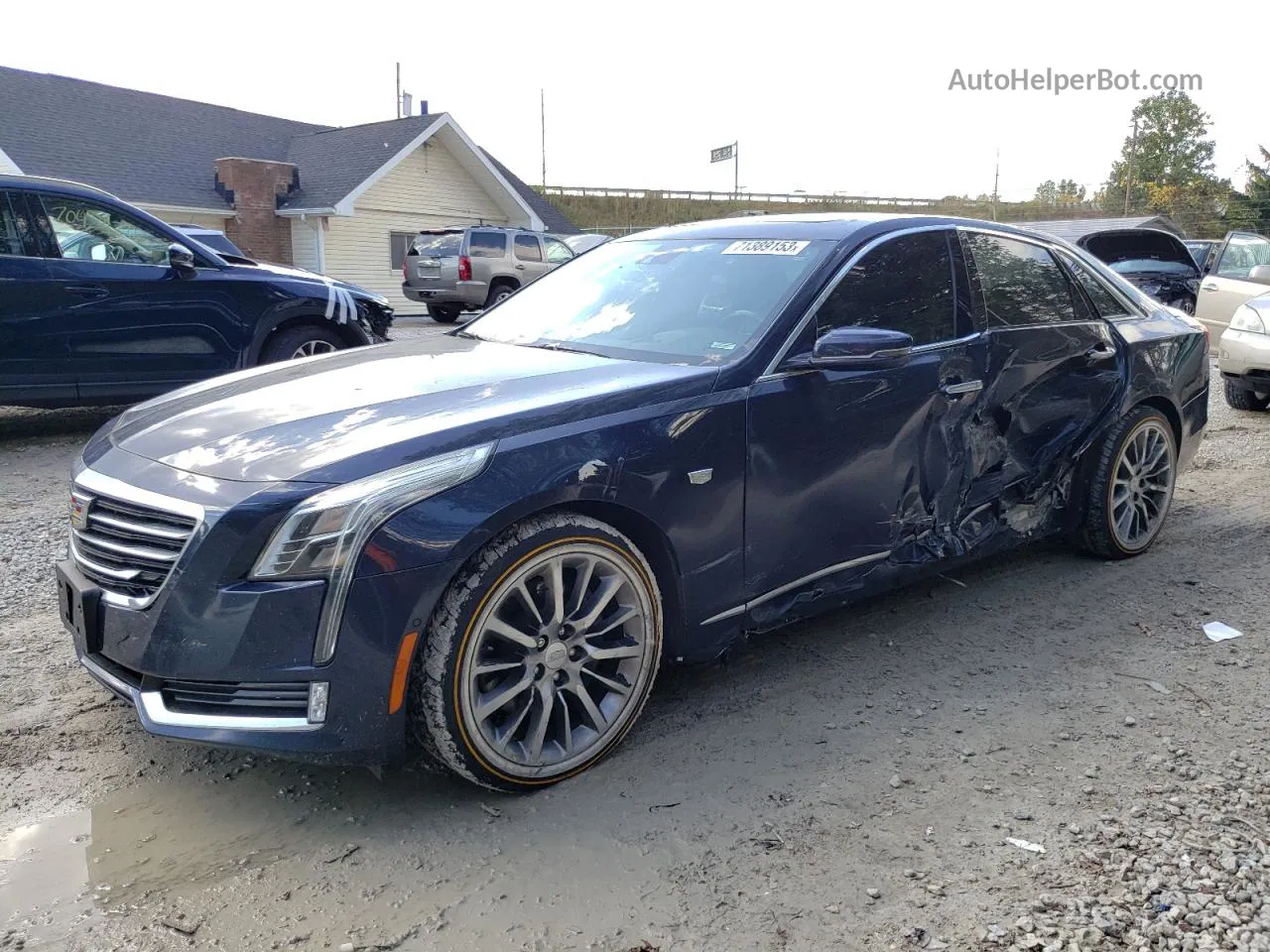 2017 Cadillac Ct6 Premium Luxury Blue vin: 1G6KF5RS2HU134962