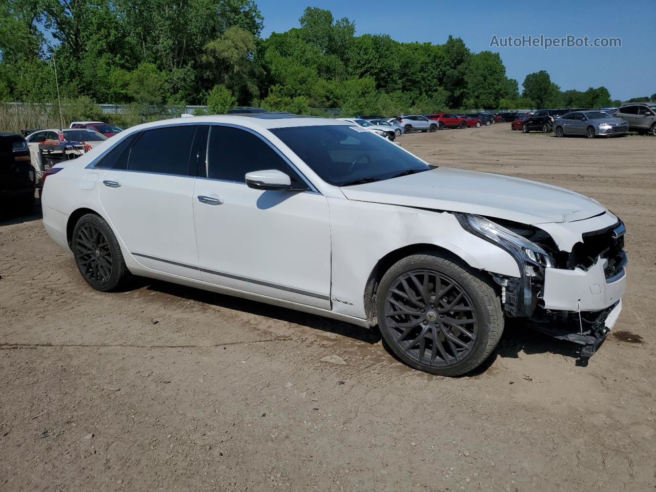 2017 Cadillac Ct6 Premium Luxury White vin: 1G6KF5RS2HU135268